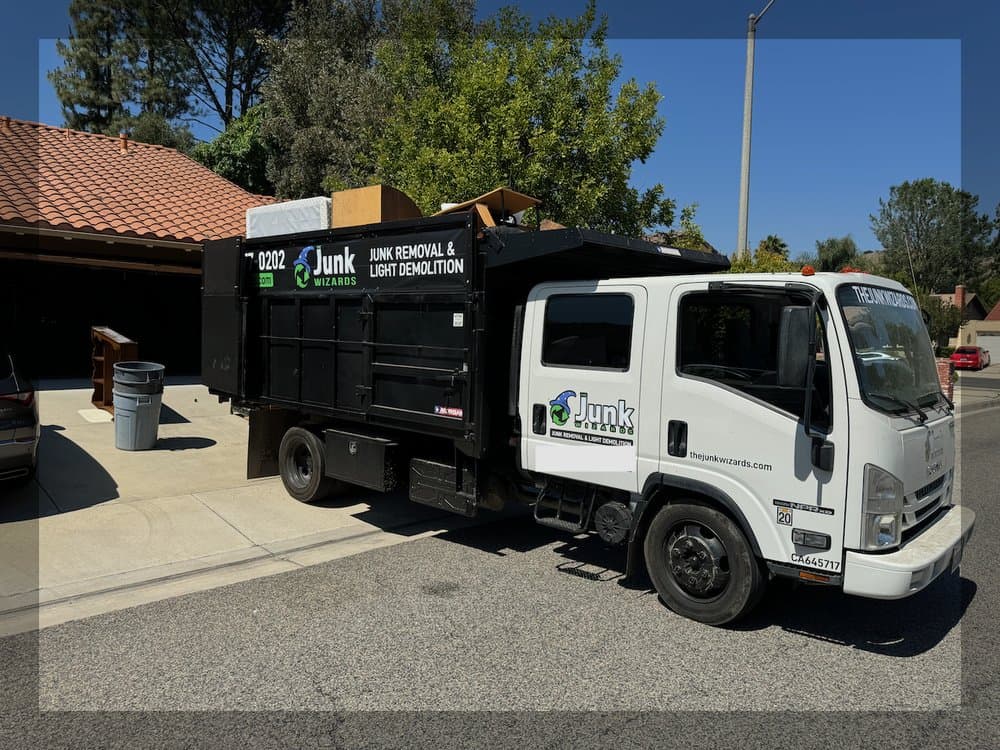 Commercial office or retail space staged for a full junk removal by The Junk Wizards